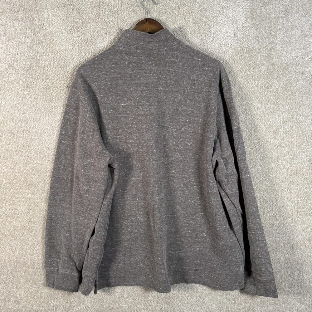 Polo Ralph Lauren Sweater Mens XL Gray Estate Rib Quarter Zip Pullover Knit - Picture 10 of 12